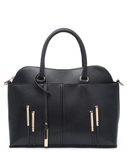 Fashion Top Handle Satchel Bag 71411 BLACK